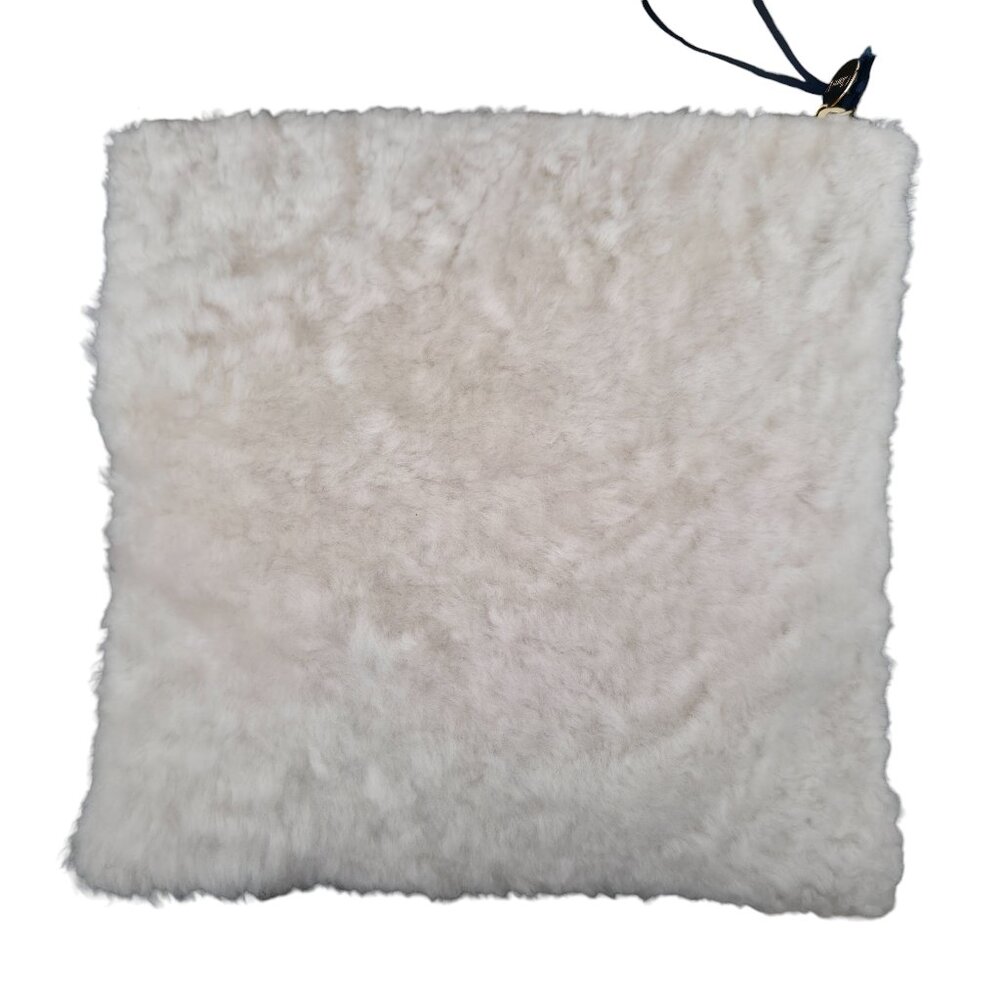 Clare V Foldover Clutch Cream Cow Hair Fur Bag NWT - Picture 3 of 7